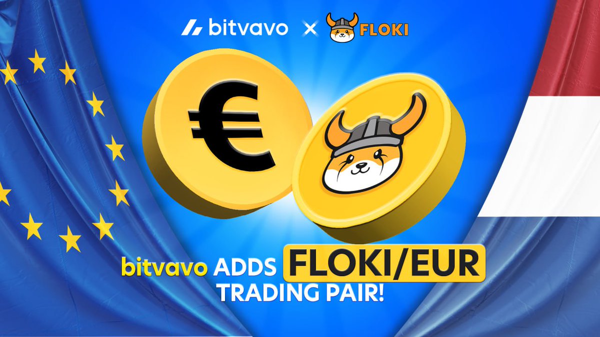 FLOKI just got listed on #Bitvavo!

@Bitvavocom is the largest cryptocurrency exchange in The Netherlands and a leading European #crypto trading platform.

With over 1 million users, this listing will make #Floki a lot more accessible in Europe.

bitvavo.com/en/floki