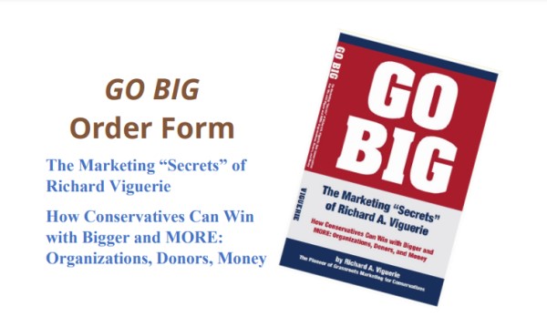 RichardViguerie's tweet photo. To be a good steward of a conservative nonprofit, it’s vitally important to understand the many purposes and benefits of postal advertising mail. I address them in detail in my book Go Big, and will cover them in future weekly posts at https://t.co/z1aMOH2m8I #PickYourself #GoBig https://t.co/lLEPdPEi4d