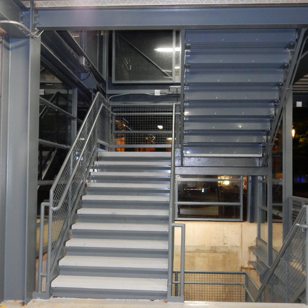 The transformation of the Freedom Garage at the Reston Town Center required skilled work from ULTRA's General Contracting Group. Our team made extensive concrete repairs and structural steel modifications that resulted in a brand new stairwell. #transformationalthursday