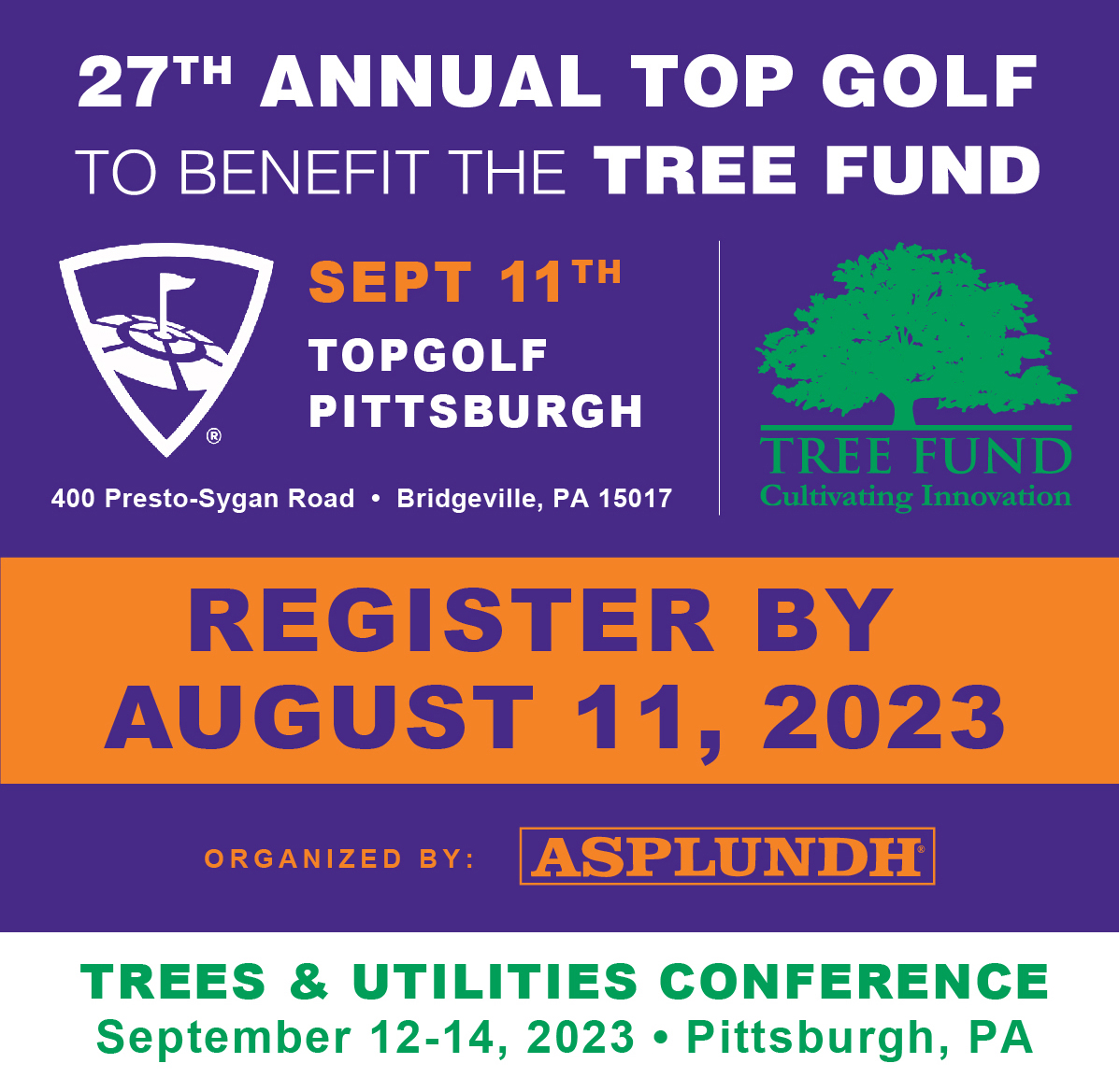 ArboristUtility's tweet image. If the 2023 Trees &amp;amp; Utilities Conference in Pittsburgh is on your calendar and you enjoy golf,  join us at @TopgolfPittsbu1 for the @TREE_Fund&apos;s annual golf outing fundraiser. Register today. bit.ly/3og6kJ7 @Asplundh_Tree  #golf #fundraiser #treesandutilities