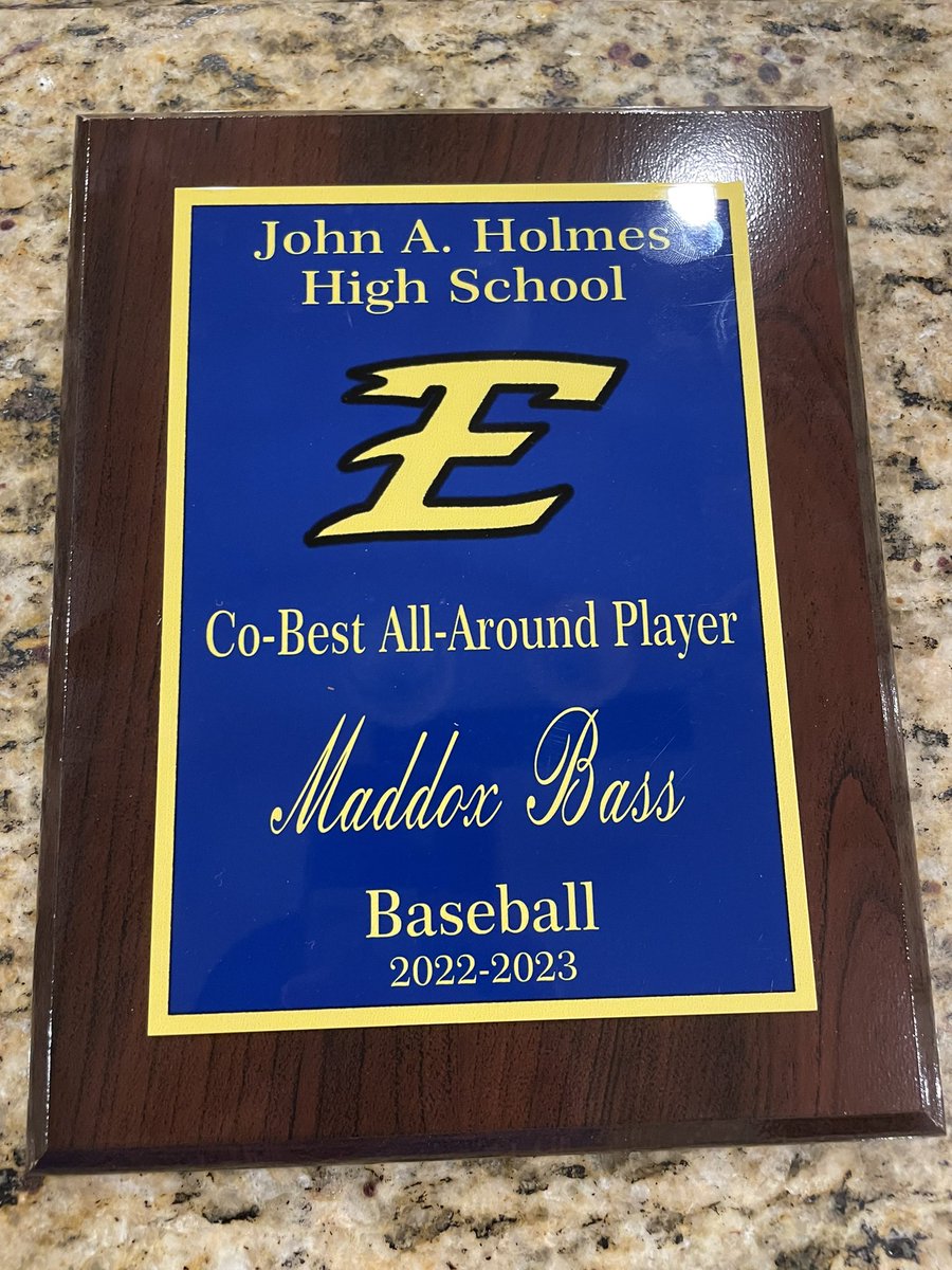 Last night we had our baseball awards banquet. I ended up receiving Scholar-Athlete, All Conference pitcher for the Northeastern Coastal Conference, And I shared Best All Around Player with Hank Downum!