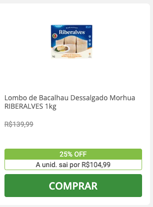 MikeMoreiraNOW's tweet photo. @paodeacucar que promoção é essa de bacalhau no site, e quando coloca no carrinho o preço aumenta? https://t.co/8LQfY1OK7Z