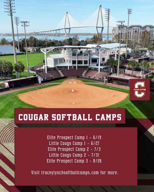 Summer camps are just around the corner! Don’t miss your chance to camp with the Cougs! 🌴🌊 More information and registration here ➡️ traceylynchsoftballcamps.com