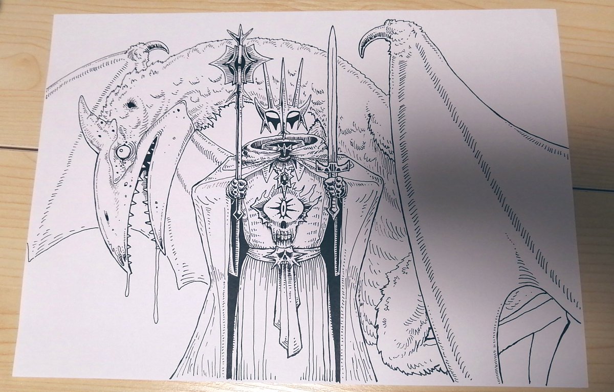 指輪物語の話題に乗せて 去年描いたアングマールの魔王