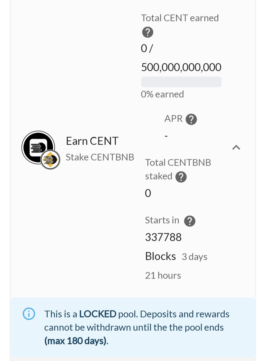 New #staking pool going live on app.vivafi.org !

#Stake CENTBNB, #Earn $CENT

#VITE #StakingRewards <a href="/BeMakingCents/">Making Cents</a>