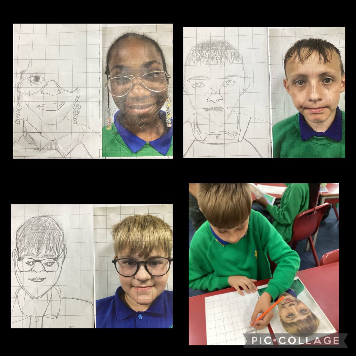 MissIannaccone's tweet photo. In our art lesson today we used our observational and proportional skills to create art in a photorealistic style 📸 @stpatsrochdale @STOC_CAT https://t.co/pp286SzdBL