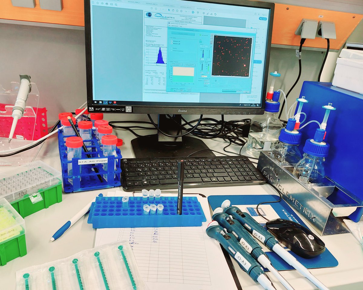 Nine hours in a row and still no end in sight 👩🏻‍🔬👨🏻‍🔬 #ExtracellularVesicles #ExoFun