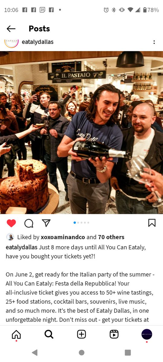 It's wine-oclock somewhere... Happy #nationalwineday 🍷... BTW have you gotten your tickets to #allyoucanEATALY on June 2nd??? <a href="/Eataly/">Eataly</a> #XOXOaminandco #DFWinfluencers