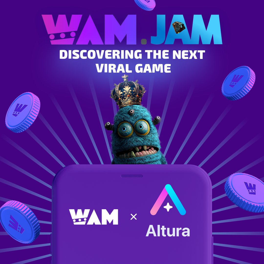 playWAM's tweet photo. 🔓 Get ready to unleash the true power of #gaming with WAM.JAM & @AlturaNFT 🚀

🔹 Game devs are gearing up for an epic adventure with Altura, the leading #web3 gaming infrastructure, where you can build, scale and monetize.

Time to power the next generation of gaming together. 🌟

WAM.JAM: Unleash the Next Level of Gaming Innovation  🚀