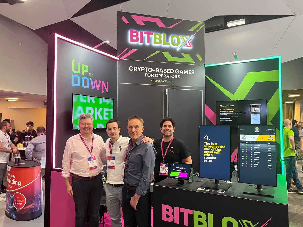 That's it for now. We are proud to have launched Bitblox in a @SBCGAMINGNEWS event, always a great show. Congrats Beka from @SmartSoftGaming who won our Crypto Challenge. Looking forward to #SBCBarcelona. #CryptoGames #CasinoBeatsSummit #bitbloxgames #igaming #hxro #bitblox
