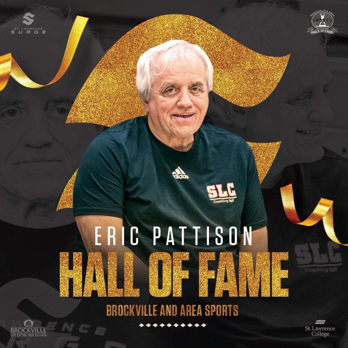 Congratulations to Surge badminton coach,
Eric Pattison, on being inducted into the Brockville and
Area Sports Hall of Fame!

With over 40 years of coaching experience at the city
and college level, Pattison joins a long list of well
deserved Hall of Famers, including the four