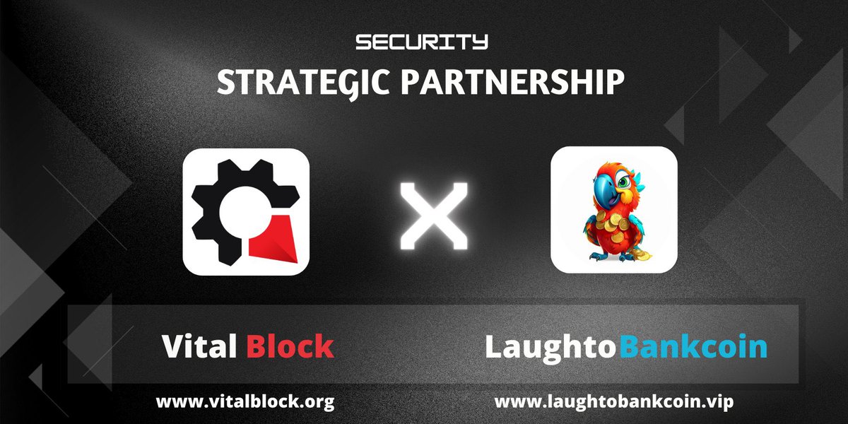 🤝 @VB_Audit established a partnership with @LaughToBankCoin.

🛡️ #VitalBlock has taken on the responsibility of conducting a meticulous smart contract audit for #L2B, culminating in the issuance of an audit certification.

🔽 VISIT:
laughtobankcoin.vip