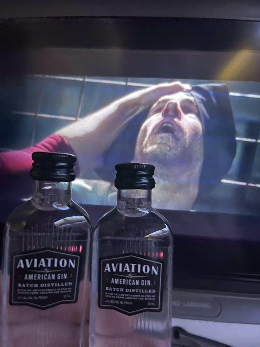 LukeBanhamActor's tweet image. What better way to drink @AviationGin 
than watching @deadpoolmovie on a plane? 
Thought I was going to feel like @VancityReynolds here but Aviation kept up to its name and no jet lag was served! Is that a promise they made? Probably not but it should be!!