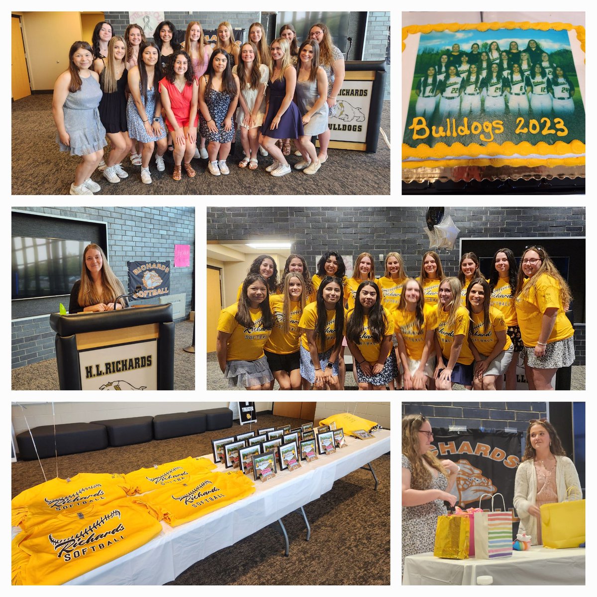 What a beautiful, fun & heart-felt Varsity Celebration Banquet! We 💛  our amazing team, families & our great season! Keep it rolling, Bulldogs! 🥳🥎🐾🥰 #oneteamonedream #bloom #nonebetter