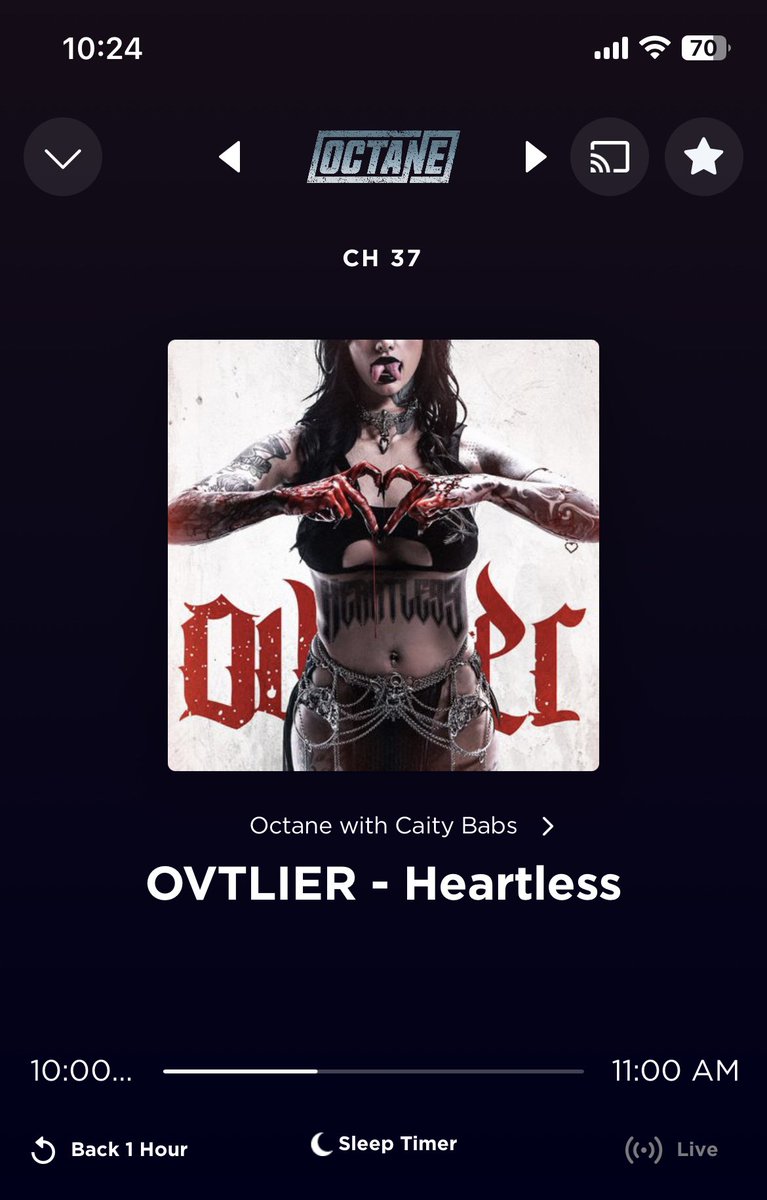 stephb_77's tweet photo. Thanks @CiBabs @SXMOctane for spinning @ovtlierband #Heartless this morning. This song is π₯! Thanks again! #HardRock #NewRock #NewMusic #SXMOctane #Octane #Ovtlier #OutlierOutpost #Biguns https://t.co/Fp7MGQTZ6i