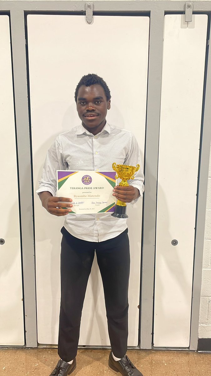 PRIDE award! Exemplifies our principles 🏆EVERY DAY!🏆Byaombe!  <a href="/BGISD/">Bowling Green Independent Schools</a> He says “It’s been a long journey but I am grateful! He says I could have said No but my teacher said ‘Be curious, not judgmental!”