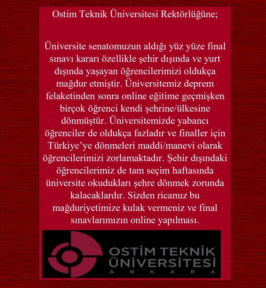 coconutseverim's tweet photo. @FOXhaber @selcukktepeli @ostimteknikuniv @profdrhalukkoc @ahhakverdi @gamzetascier @goklevent @muratemirchp @ChpNihatYesil @yildirimkaya40 @Mv_CavitAri @TugrulTurkes @jsarieroglu @Murat_Alparslan @ZehraNurAydemr @KarakayaMevlut @korayaydintr @aefakibaba @oguzhanugur @chpgenclikgm  #ostimonlineistiyor https://t.co/220C2EXWT7