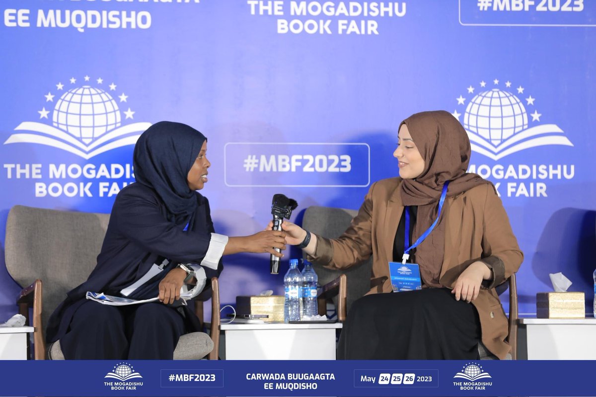 caawiyeorg's tweet photo. Our very own  Fatma Sirad @FatmaSirad &amp; Betul Ozturk @Btloz_trk took to the panel on day two of the @MogBF underway in Mogadishu. Together they discussed how community service and accountability go hand in hand and can usher in enhanced good governance &amp; public service delivery. https://t.co/ViMsMEZBAc