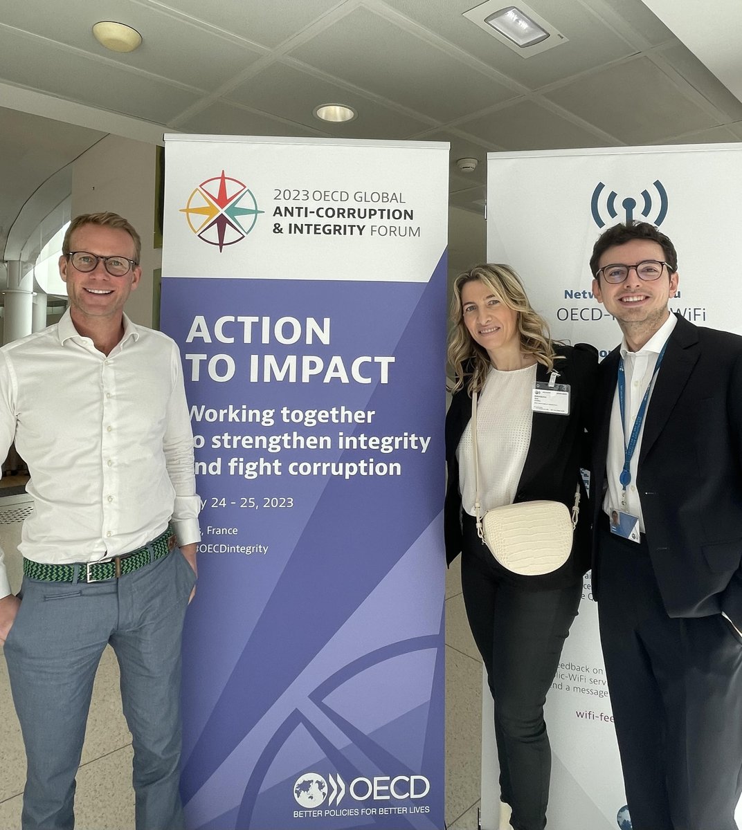 Big congrats to our #CollectiveAction partner Prof. Ana Andabaka from @SveucilisteZG on her “Public Sector Management” course & all the work on #anticorruption & #integrity. 

It was lovely catching up on the margins of this year's OECD #GACIF.