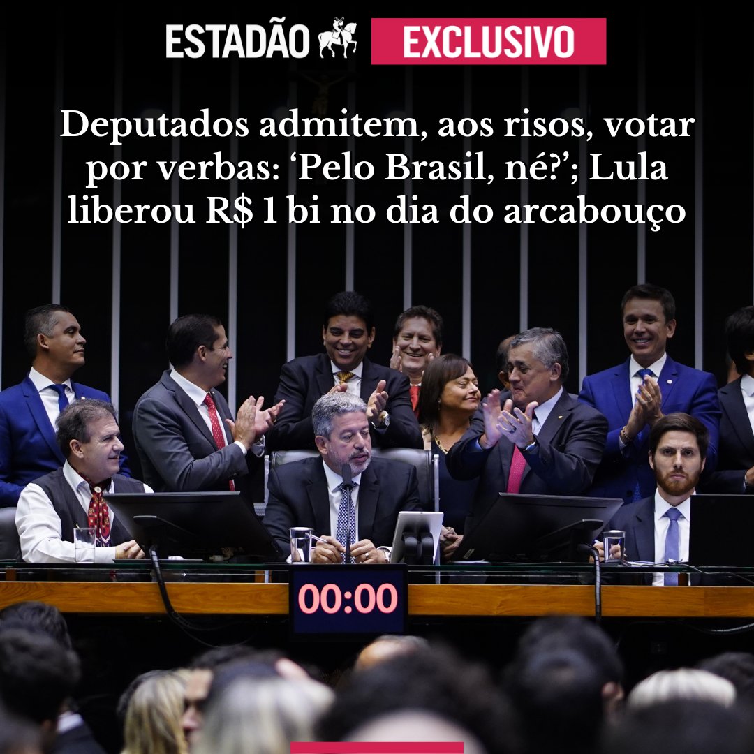 Lula libera R$ 1 bilhão no dia do arcabouço; deputados admitem votar por verbas: ‘Pelo Brasil, né?’ bit.ly/3IG2jEO