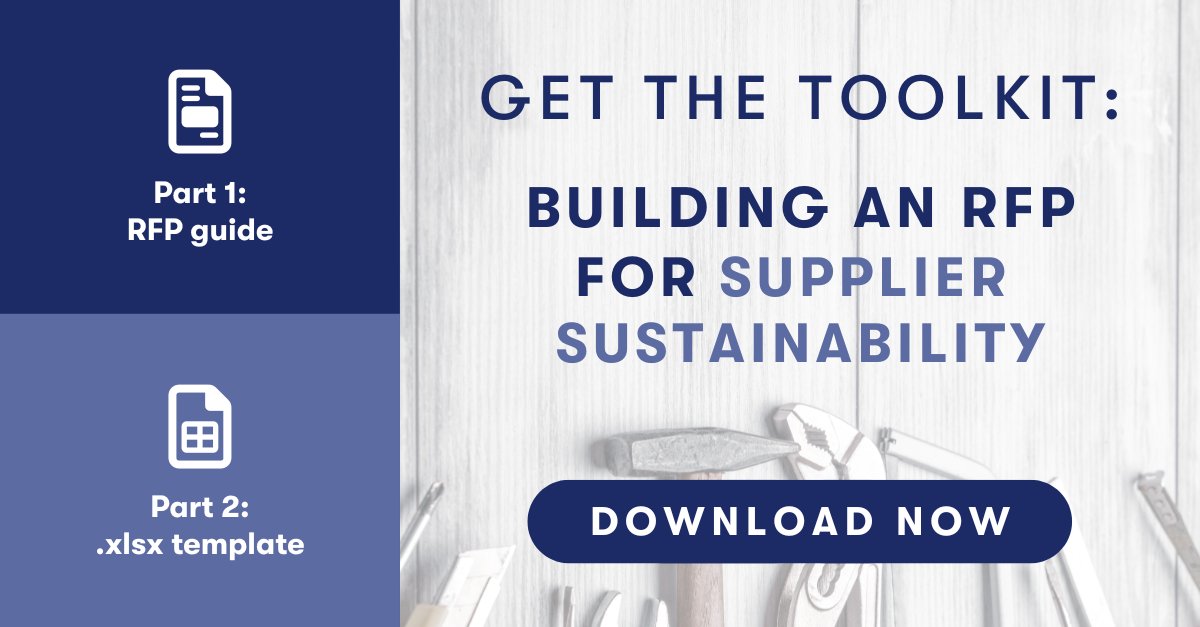 We are thrilled to offer you access to the Vizibl Supplier Sustainability RFP Toolkit.

This toolkit is the culmination of our 10+ years experience in the procuretech space, alongside continued consultation with Gartner. 

Download here: hubs.ly/Q01R8nRN0