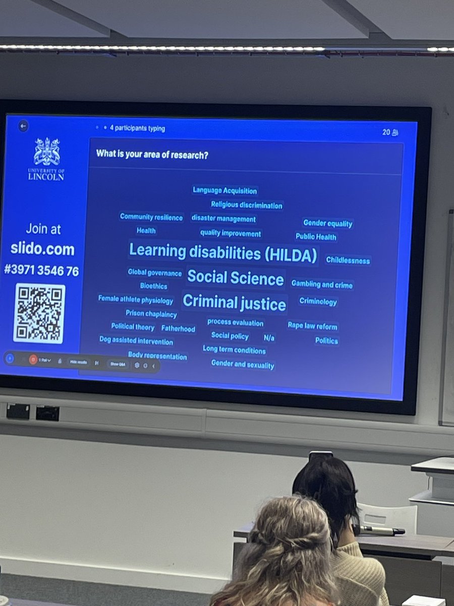 LorenaHall77's tweet photo. My poster at the @unilincoln college of social science research showcase - and making sure #LorenasPhd #Hilda is visible on the slido 😁 @UoLDocSchool @UoL_HSC https://t.co/uZARR0KR5a