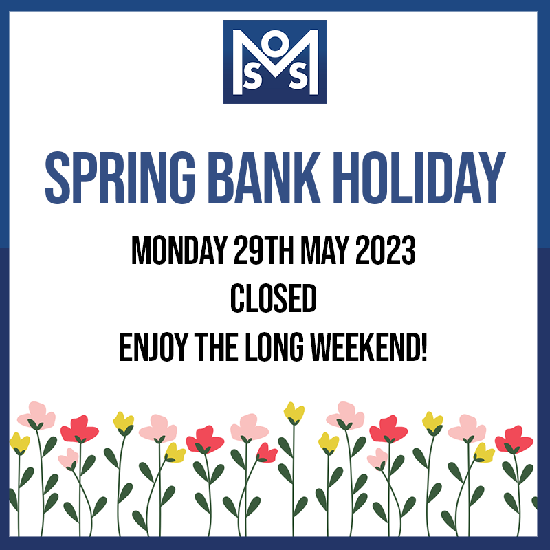 We wanted to let you know that Moss Electrical will be closed this Bank Holiday Monday (the 29th of May 2023) due to it being the Spring Bank Holiday 🌼

So the last day that we can accept orders for Next Working Day Delivery will be TODAY (Thursday 25th May). 📨 Don't miss out!