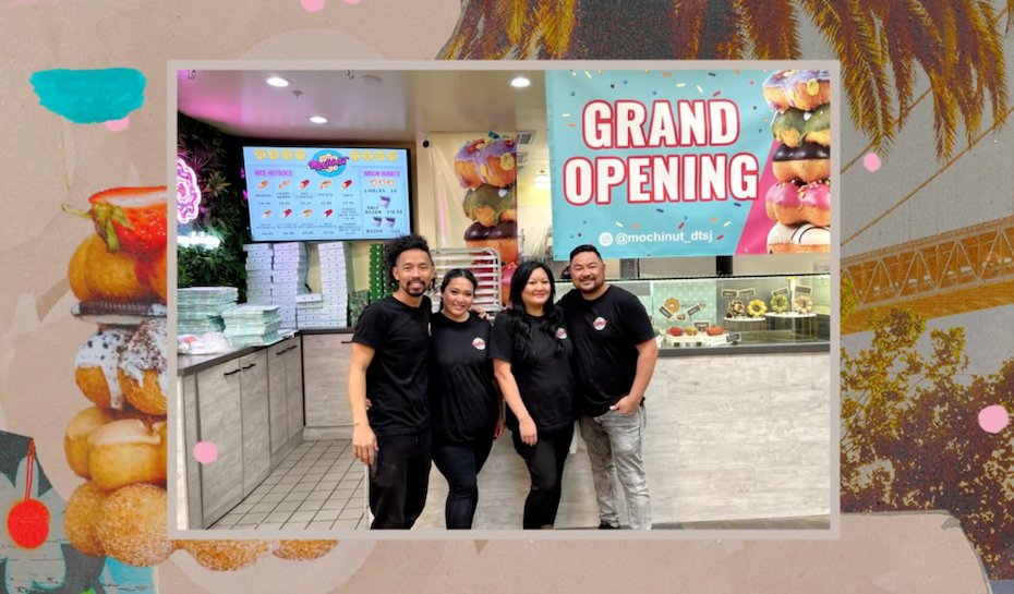 Petit aperçu de l'inauguration du magasin Mochinut à San Jose aux Etats-Unis, avec Raquel Aquino, la fondatrice de l'entreprise. 99des.co/45qQQTb 
#mochinut #inauguration #raquelaquino