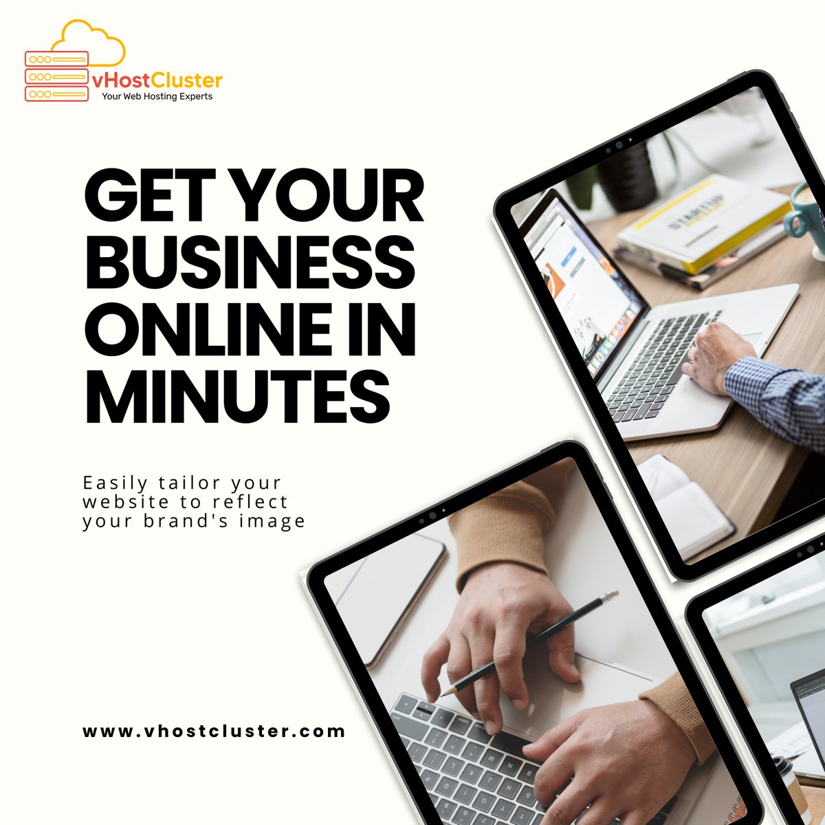 vhostclustercom's tweet photo. From domain registration to hosting and then website builder with SEO. vHostCluster provides a one-stop solution for everything.

Convert your idea to digital business, Visit: https://t.co/x1TFqIaMPW

#freehosting #digitalgrowth #websitebuilder 
#allinone #webhosting #peaceofmind https://t.co/2T7djZ8xNT