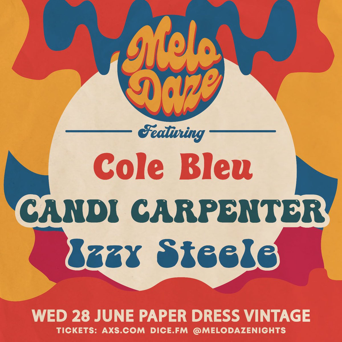 AXS_UK (@axs_uk) on Twitter photo #AXSNEW Melodaze returns to <a href="/paperdressed/">Paper Dress Vintage</a>, London on Wednesday 28th June 2023, showcasing all the best from @colebleuu, <a href="/CandiCarpenter/">candi carpenter</a> & <a href="/Isobel_steele/">Izzy Steele</a>
β° Tickets are available now
π« w.axs.com/Ub0q50OvOfs #AXSNEW Melodaze returns to <a href="/paperdressed/">Paper Dress Vintage</a>, London on Wednesday 28th June 2023, showcasing all the best from @colebleuu, <a href="/CandiCarpenter/">candi carpenter</a> & <a href="/Isobel_steele/">Izzy Steele</a>
β° Tickets are available now
π« w.axs.com/Ub0q50OvOfs