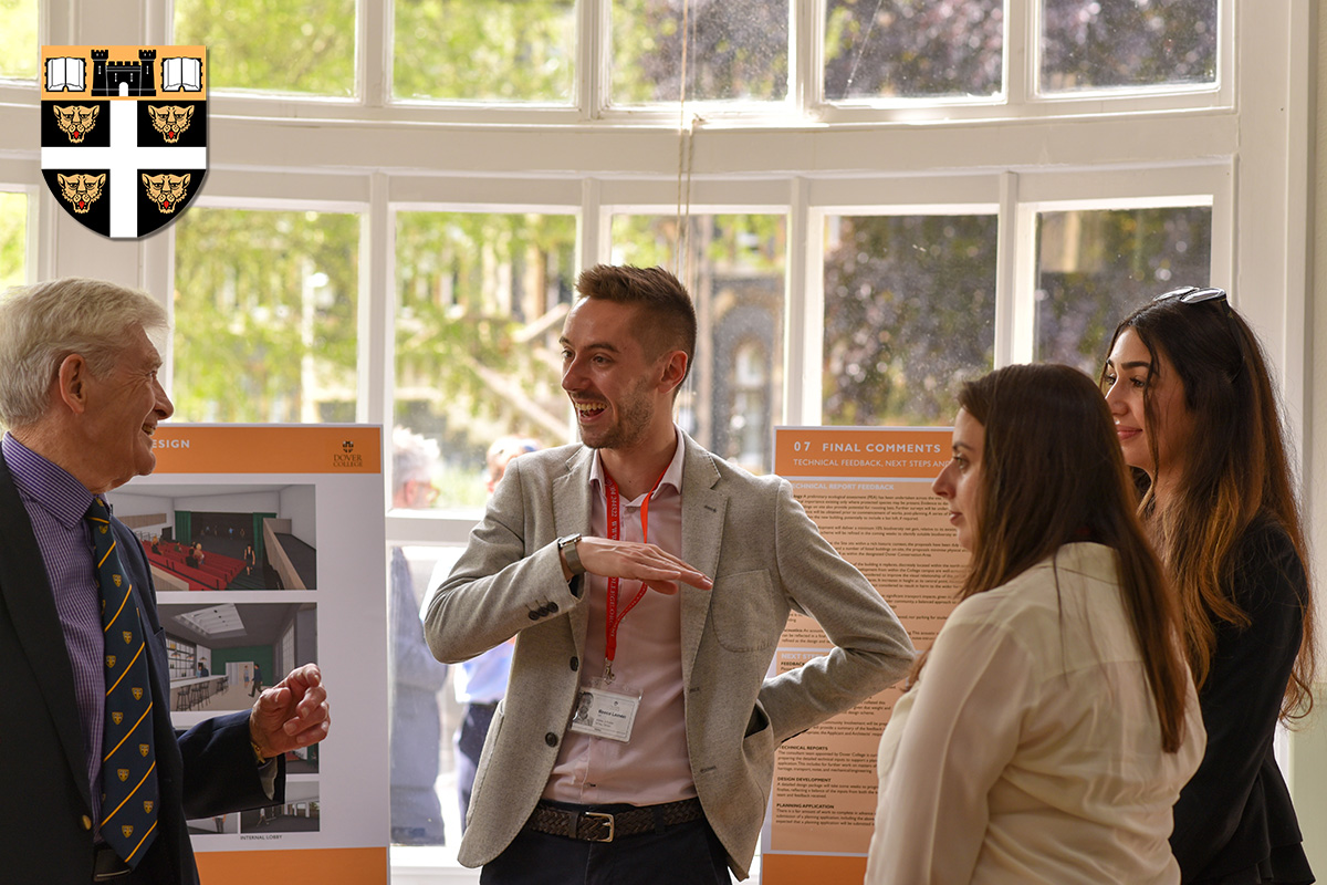 DoverCollege's tweet photo. Yesterday afternoon we were delighted to welcome local residents and organisations to a public consultation on the proposed development of a new Performing Arts Centre at the College. We are pleased to be working with @LeeEvansArchs on this exciting project. https://t.co/flM6IiS1c7