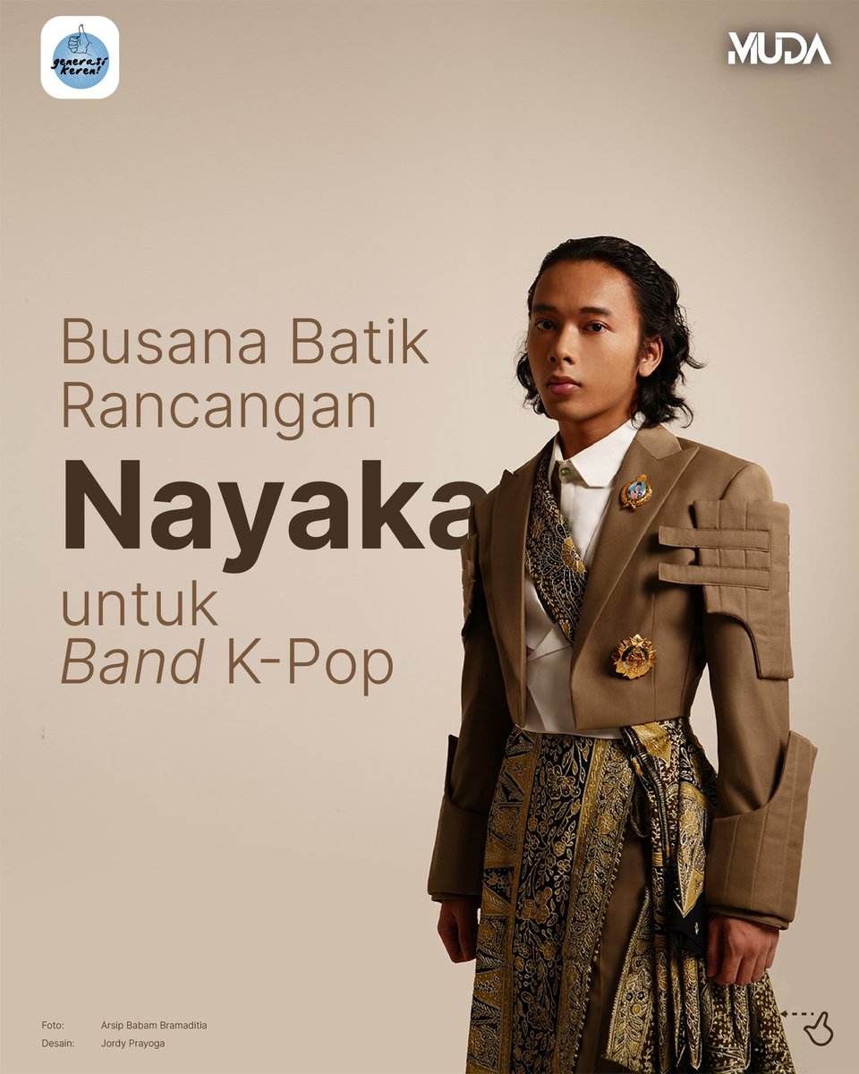 Halo, Sobat Muda! Kenalkan #GenerasiKeren kali ini. Inilah Raden Mas Radinindra Nayaka Anilasuta (22). Desainer muda yang karyanya dikenakan oleh Jay dan Donghyuk, dua anggota iKON, boy band asal Korea Selatan. Simak di sini.