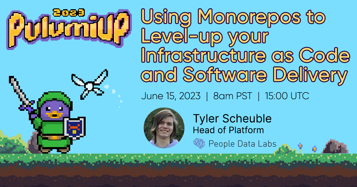 Learn from @PeopleDataLabs's Head of Platform about the best practices for using monorepos with Pulumi! Discover how this pattern can help you optimize your infrastructure deployment and updates and increase code sharing and reuse.

Register now at pulumip.us/Attend-PulumiU…