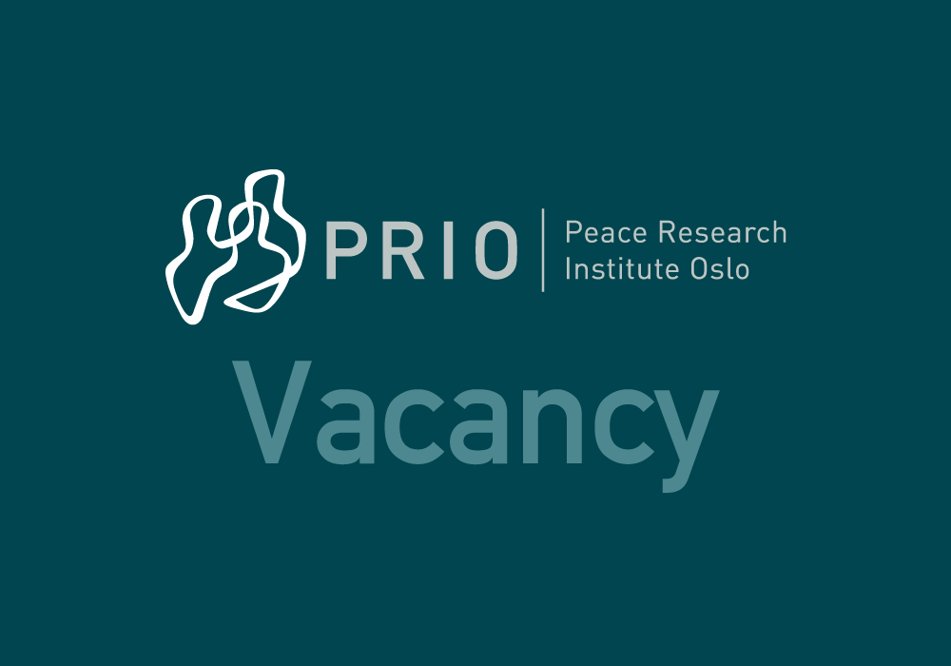 📢 We are hiring! Join us at PRIO as a Doctoral Researcher on the impacts of climate change and contribute to a new and original area of research. Deadline: June 30. Info & requirements: prio.org/about/careers/…