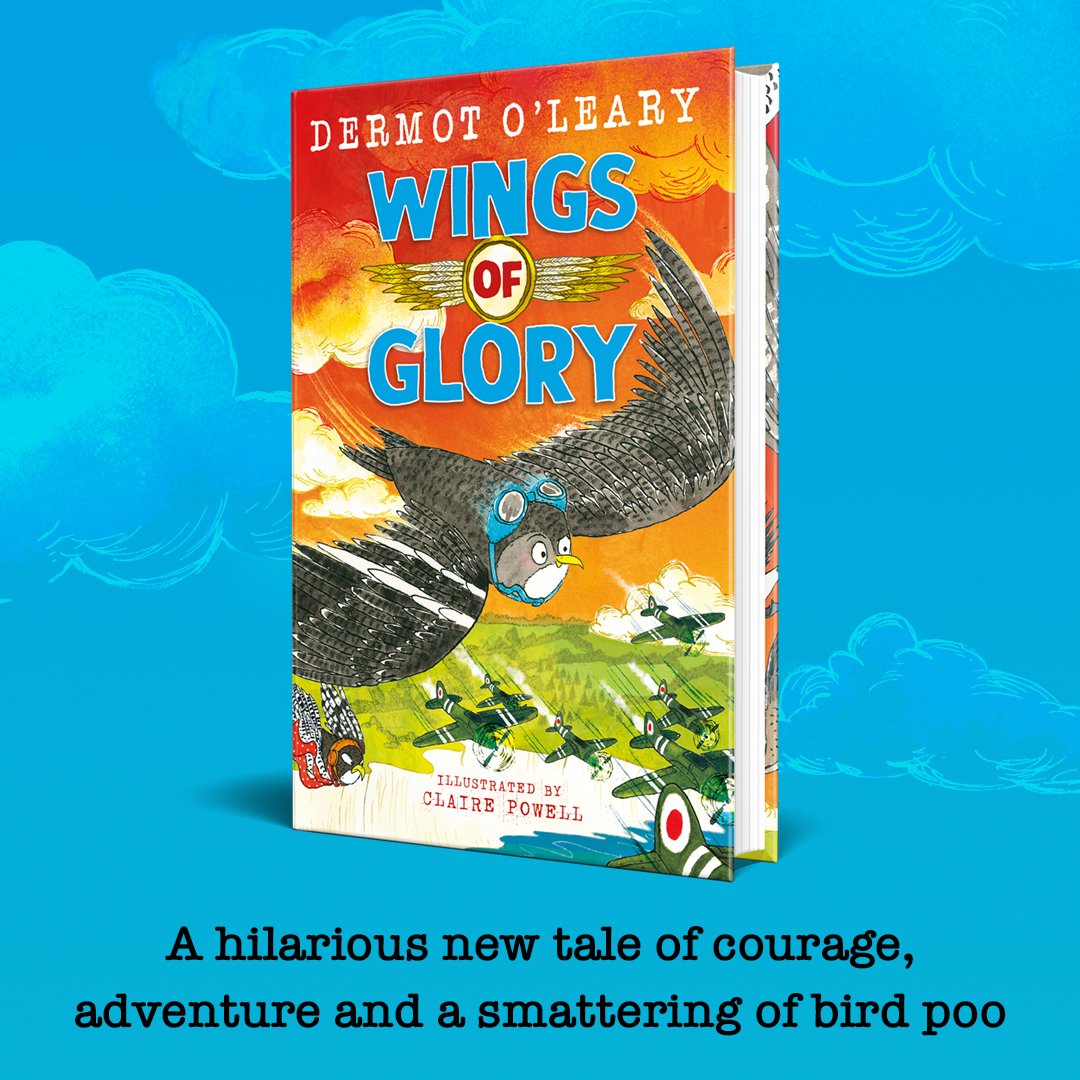 We're super excited to reveal Wings Of Glory, the new laugh out loud adventure tale from the brilliant @radioleary, coming this September! With delightfully fun illustrations from the wonderful @misspowellpeeps, make sure to PREORDER your copy here: bit.ly/3BX5dkK