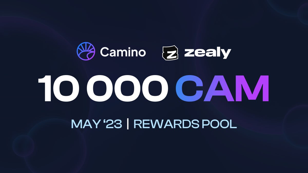 camino_network's tweet image. 🎉 May '23 Rewards announcement

Details at  @zealy_io quest 👇 zealy.io/c/caminonetwor…

#zealy #Giveaway #airdrop #travel