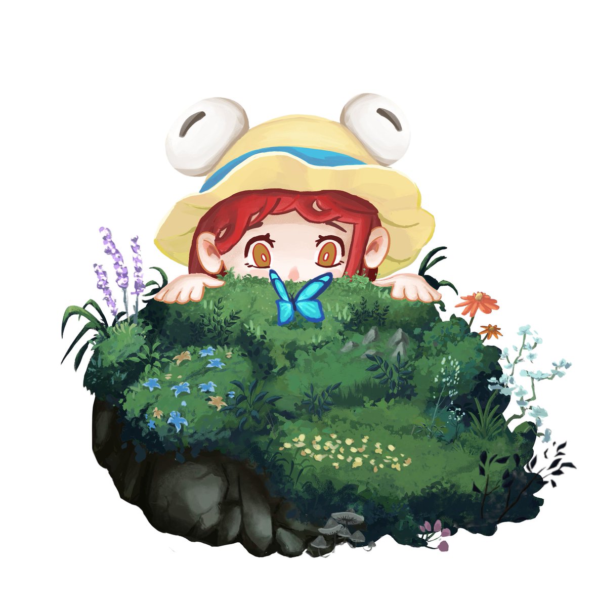 aquilioAeris's tweet photo. Here is the Cover illustration for @PapayonGame! ✨🌸

#illustrations #digitalpainting #indiegame #nature https://t.co/2uQI7BCiyg