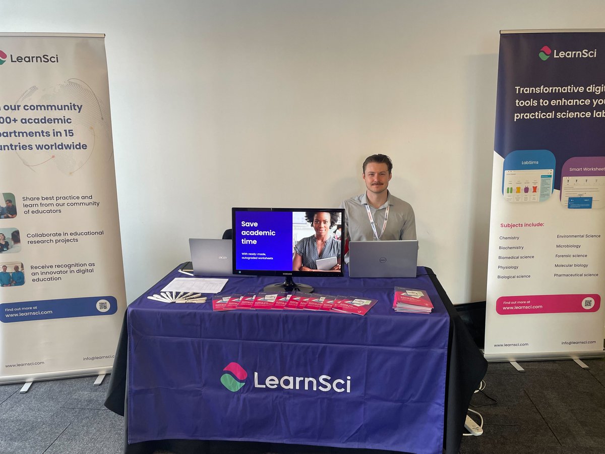 LearnSciHQ's tweet photo. All set up at the Evolving Molecular Biosciences Education event 🙌

Come and find Antony, Max and Bill on our stand for a chat and a peek at our snazzy new brochures 👀

@FEBSnews @BiochemSoc @iubmb #BioEd #MolecularBioscience https://t.co/4Re2K6dP3z