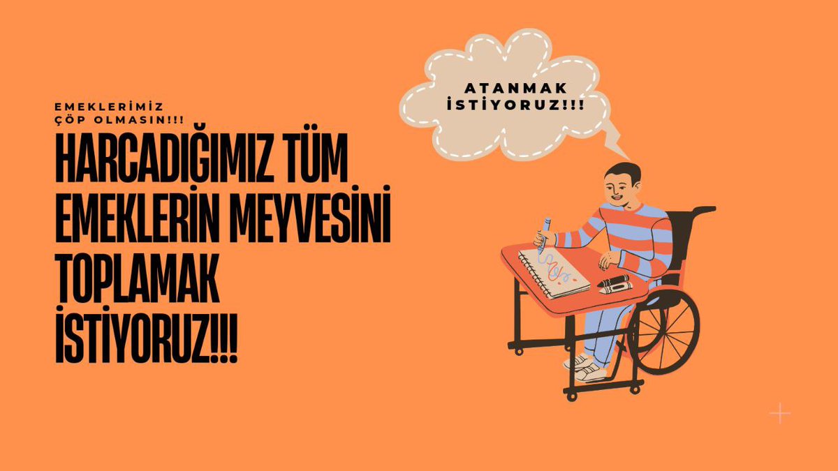 Engelliler #yokmuengelliyeatama
Diyerek 12000 atama %6 kota istiyor <a href="/RTErdogan/">Recep Tayyip Erdoğan</a> <a href="/deryayanikashb/">Derya Yanık</a> <a href="/fuatoktay/">Fuat Oktay</a> <a href="/Akparti/">AK Parti</a>