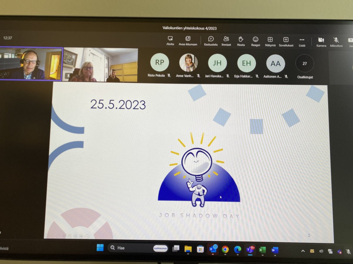 Tänään on Job Shadow Day - Mahdollisuuksien päivä - Mukana myös Hämeen #kauppakamari ja osaaja Kiipulasta <a href="/kyvytkayttoon/">Vates-säätiö sr</a> <a href="/KiipulaAO/">Kiipulan Ammattiopisto</a>