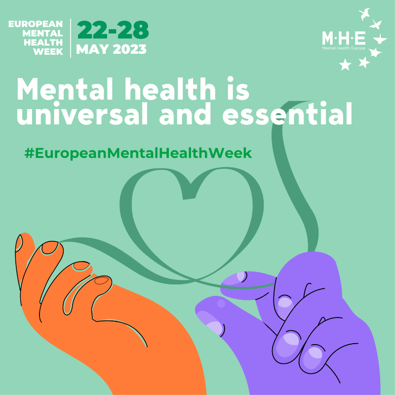 🌟📚 Let's empower our community with better #mentalhealth!  

Everyone can benefit from understanding & support.

Together, we can create mentally healthy communities.  

#EuropeanMentalHealthWeek 💚

➡️ mhe-sme.org/emhw ℹ️