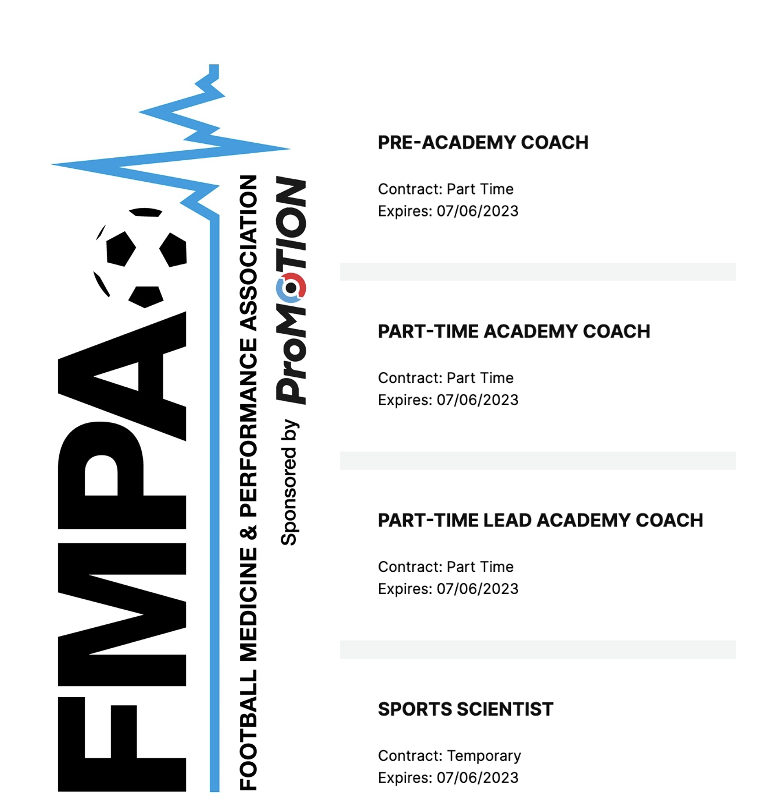 FMPA_Official's tweet photo. FMPA RECRUITMENT: New jobs added
#sportsscientist #academycoach #sportsscience #footballperformance #workinfootball #sportsperformance
โก๏ธ https://t.co/Xa2mGhKuUb https://t.co/fKwf9opImU