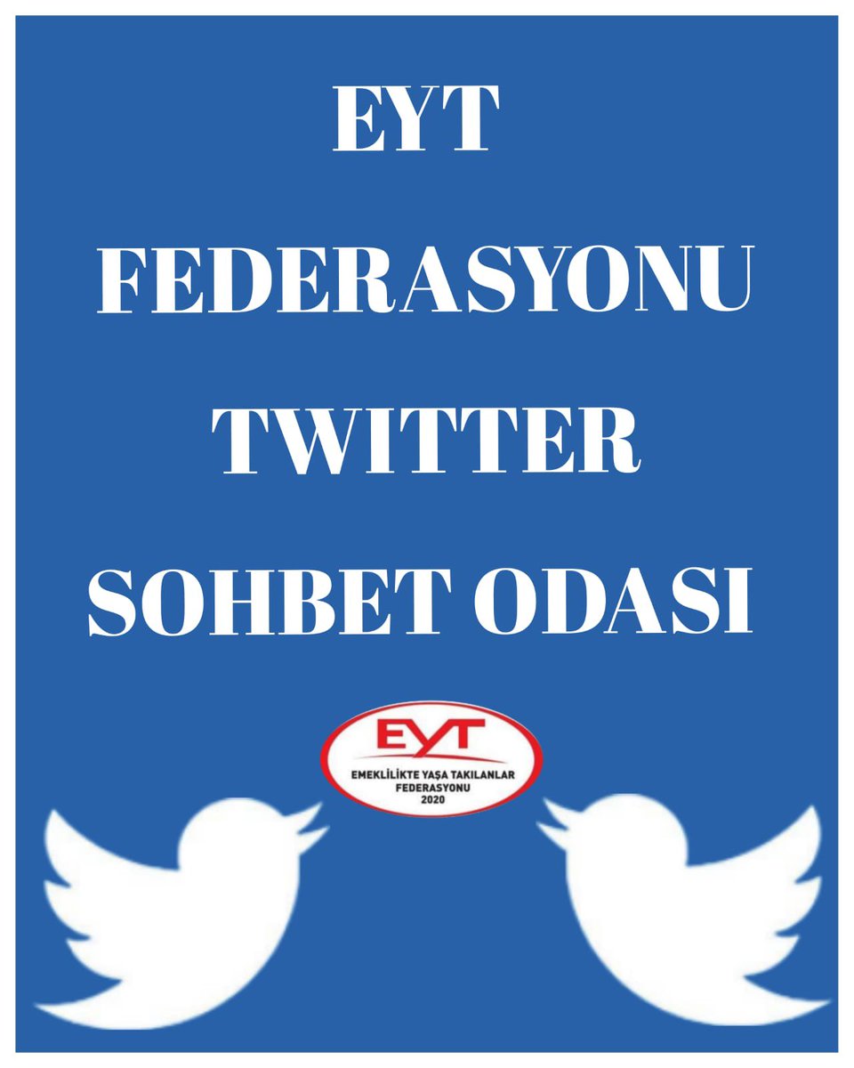 D U Y U R U
👇👇👇

BU AKŞAM
SAAT 21:00

EYT FEDERASYONU
TWITTER SOHBET ODAMIZA BEKLİYORUZ.

#EmeklilikteYaşaTakılanlar

#5000VeKısmiPesEtmeyecek

@ArzuLastikci
@EytFederasyonu
@muratkilics
@EytYesimOncu
@smaeflinsu
@sma_berfinada