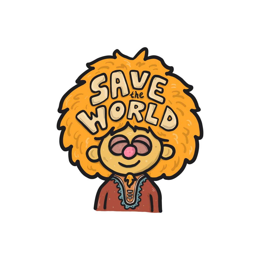 We can do it in our lifetime 🎺🌎 #MuppetsMayhem #Lips #SaveTheWorld #ElectricMayhem #Muppets #JimHenson #AdobeFresco #Illustration