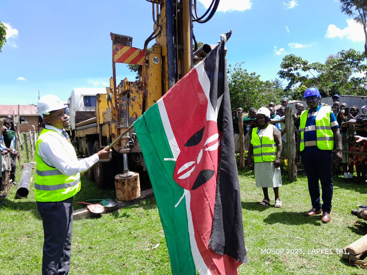HonAbrahamKirwa's tweet photo. We have this afternoon launched the drilling of the 2nd Borehole at Kamung'ei Secondary School. Upon completion, the borehole will solve water problems for both the school and the neighbouring community. #Service_Delivery https://t.co/1NuidbNk5a