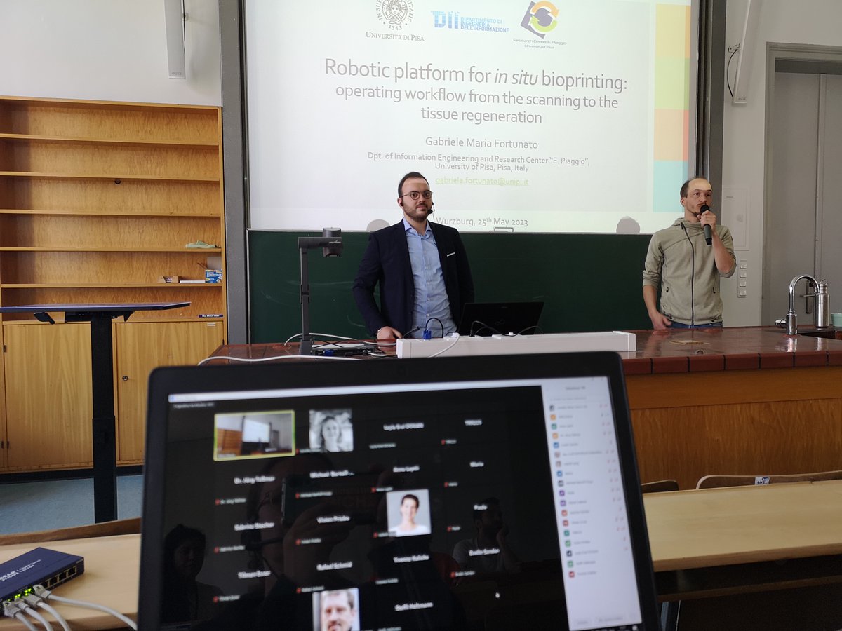 TRR225Biofab (@sfb_trr225) on Twitter photo 🔉We <a href="/SFB_TRR225/">TRR225Biofab</a> and <a href="/Biofabwue/">Biofabrication Würzburg</a> are very happy to host a hybrid seminar by Dr. Gabriele Maria Fortunato <a href="/GabrieleFortun8/">Gabriele Fortunato</a> <a href="/Unipisa/">Università di Pisa</a>. Thank you for the captivating talk on "#Robotic platform for in situ #bioprinting: operating workflow from the scanning to the #tissue regeneration" 🔉We <a href="/SFB_TRR225/">TRR225Biofab</a> and <a href="/Biofabwue/">Biofabrication Würzburg</a> are very happy to host a hybrid seminar by Dr. Gabriele Maria Fortunato <a href="/GabrieleFortun8/">Gabriele Fortunato</a> <a href="/Unipisa/">Università di Pisa</a>. Thank you for the captivating talk on "#Robotic platform for in situ #bioprinting: operating workflow from the scanning to the #tissue regeneration"
