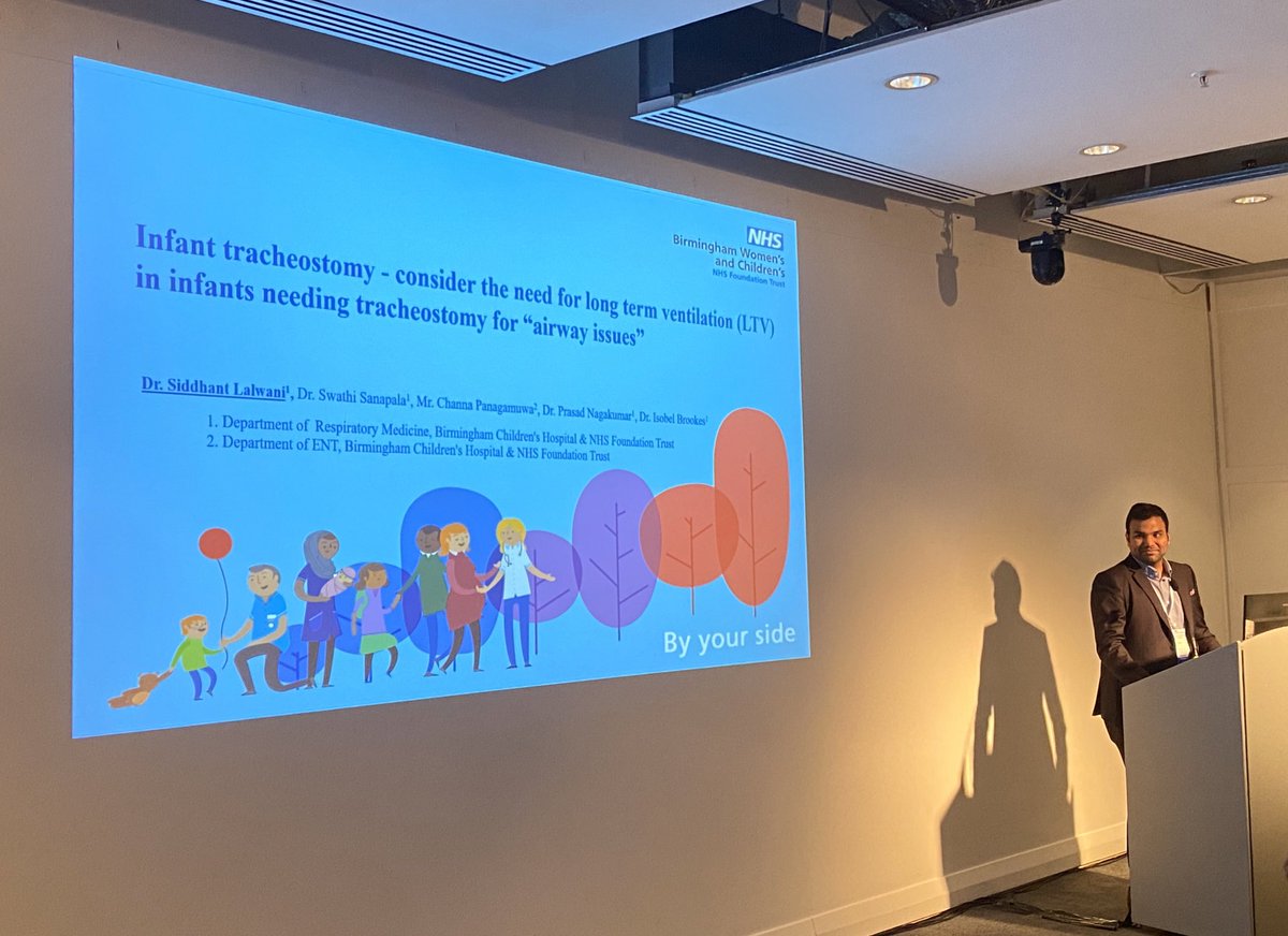Well done to <a href="/IamSlalwani/">Siddhant  Lalwani</a> for presenting our infant tracheostomy data and the risks of “unplanned LTV” in complex infants <a href="/BWC_NHS/">BWC NHS Trust</a>  @Sat_rao <a href="/PrasadNagakumar/">Prasad Nagakumar</a> #RCPCH23 #kidsLTV