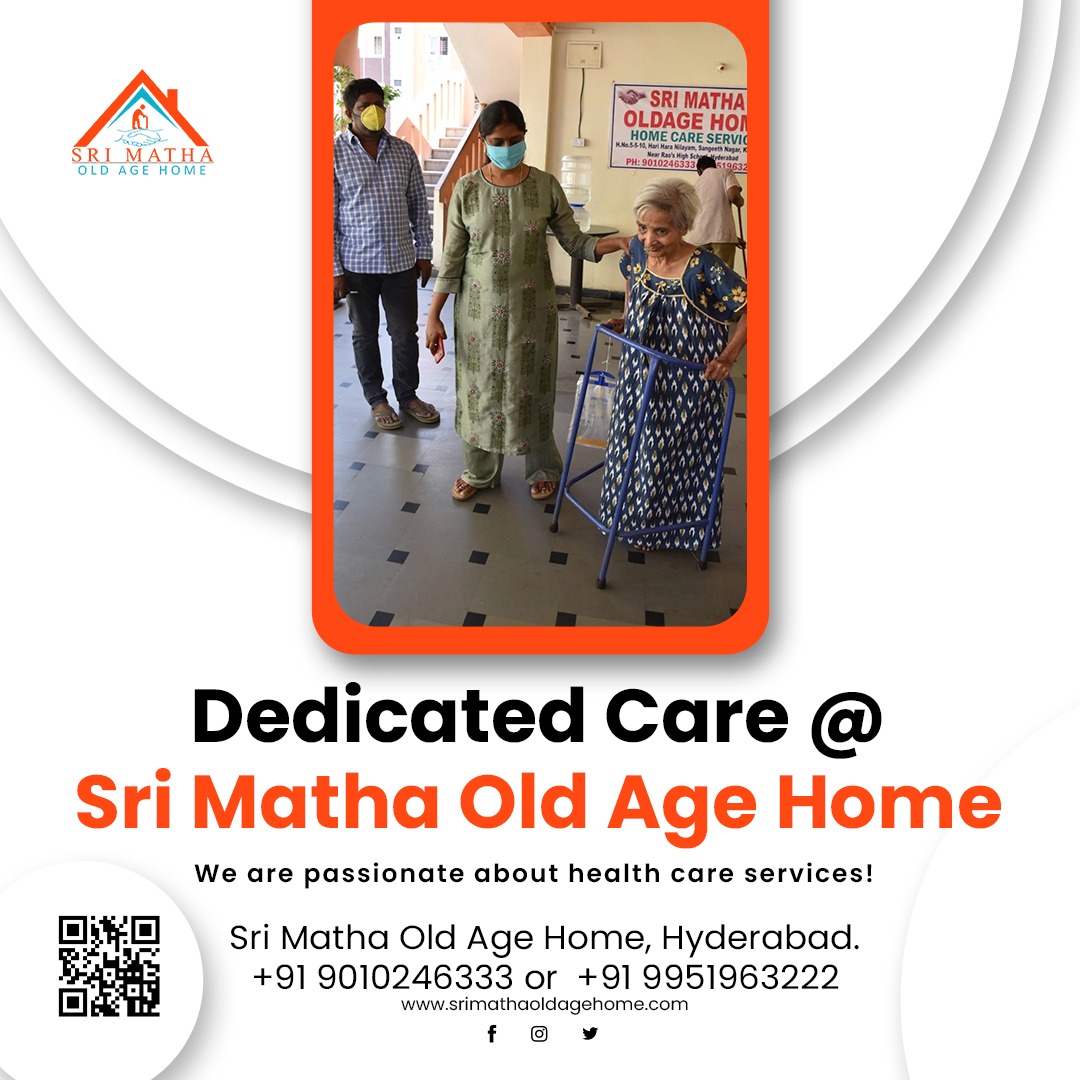 Dedicated Care at Sri Matha Old Age Home in Hyderabad.
#homenursing #homenursingcare #oldagehome #physiotherapy #homecareservices #CaretakerGovernmenter #caregiver #retirementhome #nursinghome #postsurgery