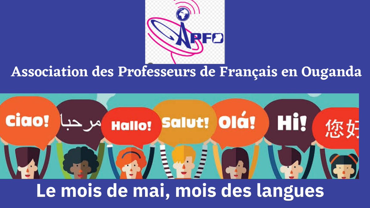 Happy Month of May, month of Languages @XavierSticker @CampusFranceUg @MercyTwino @FrenchEmbassyUg @OIFrancophonie @FipfOrg @auf_org @RebeccaKadagaUG @nbstv @GabrielBuule @BonjourKampala