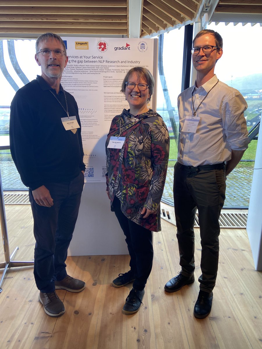 Lingsoftin tapahtumaviikko on ollut vilkas! Tiina Lindh-Knuutila ja Sebastian Andersson ovat edustaneet Lingsoftia pohjoismaisessa kieliteknologiakonferenssissa, NoDaLiDassa ja esitelleet helmikuussa päättynyttä Microservices at your Service -projektia. 

#nodalida2023